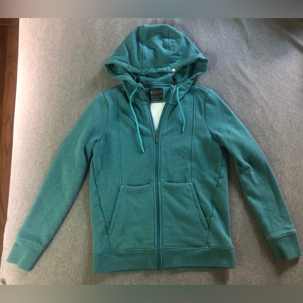 Figs On-Shift Full Zip Hoodie NWOT Cactus XS
